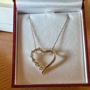 Spirit by Elle gold plated heart over a 925 sterling
